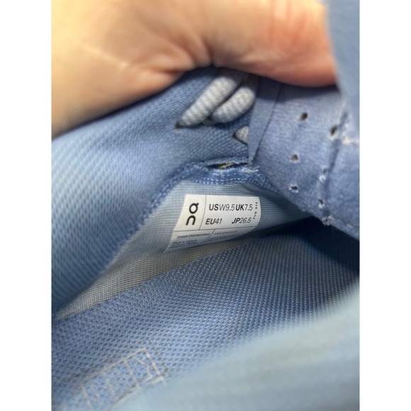 ON Running Cloudnova Z5 Sneakers Mens US 9.5 UK 7.5 EU 41 Light Blue Yellow - Picture 8 of 8